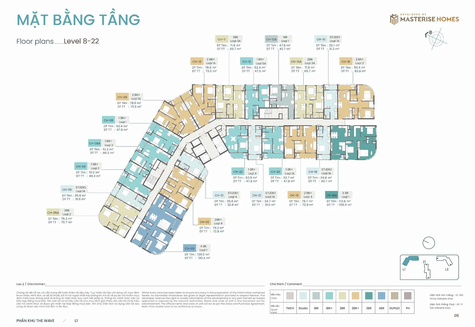 Tầng 8 đến 22